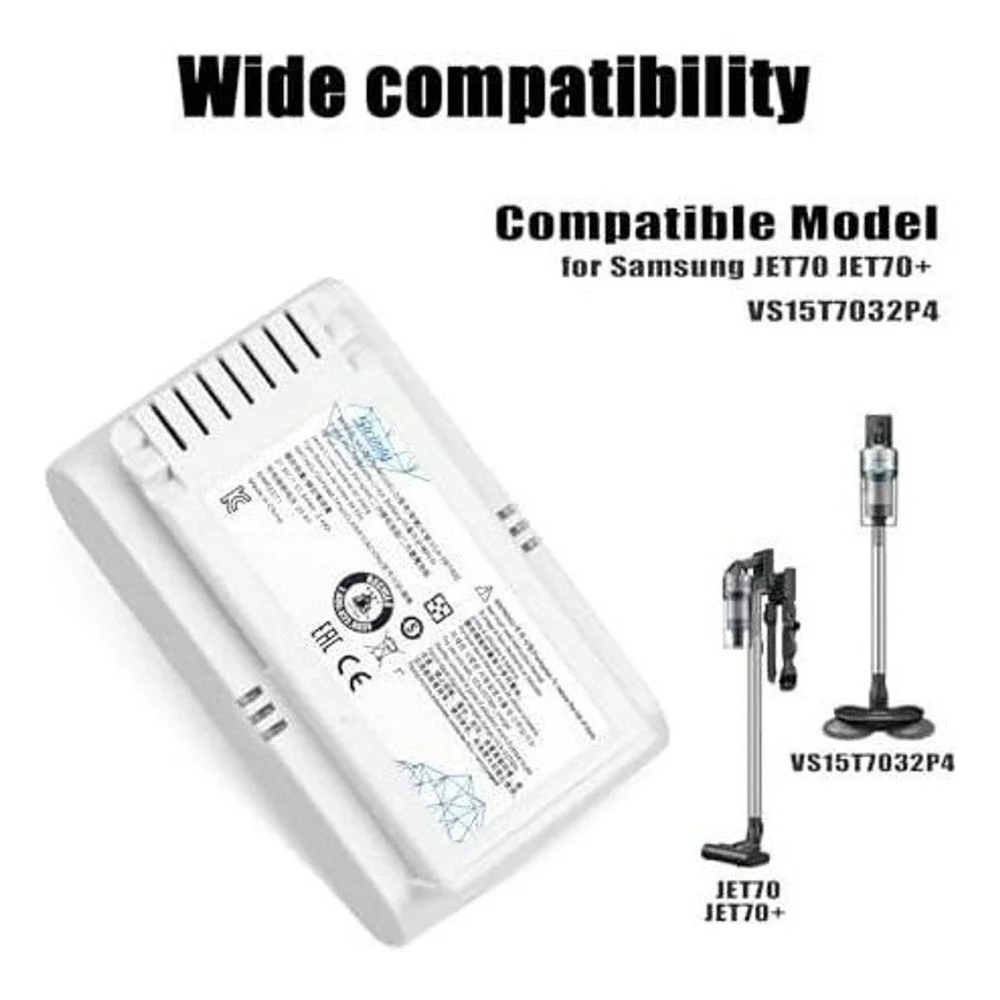 Sicimly Replacement Battery for Samsung Jet 70 Jet 70+ VS15T7032P4 21.6V 2400mAh